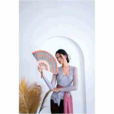 Kebaya Brukat Kutu Baru Dewasa Ukuran Jumbo Kebaya Aja Biru