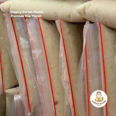 Daging Durian Medan 1 kg - Premium - KLIP MERAH