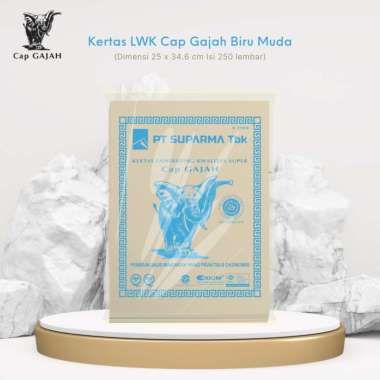 Kertas Bungkus Gajah® LWK Biru Muda Kecil 250sh