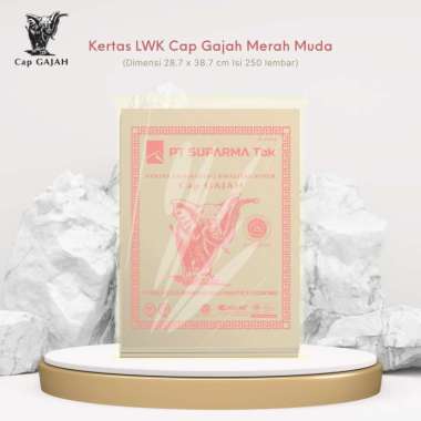 Kertas Bungkus Gajah® LWK Pink 250sh