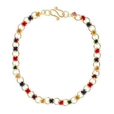 1901 Jewelry Gelang Berlian Swarovskii 1039 (Lapis Emas) Multicolor
