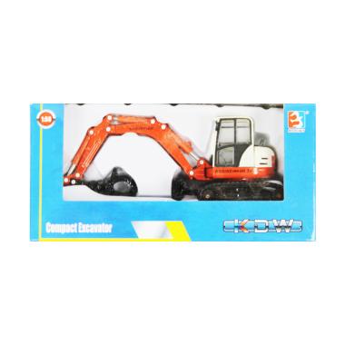KDW Diecast Miniatur compact excavator