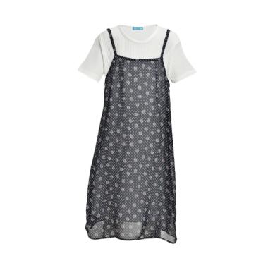 Versail Kids Teen Bunga Kecil Overall Dress Anak PS7134 S -