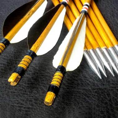 Vision Kayu Arrow Anak Panah [12 Pcs/7 mm] Coklat kayu