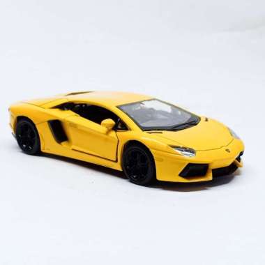 Welly Diecast Mobil Lamborghini Aventador LP700 Skala 1:37 Kuning