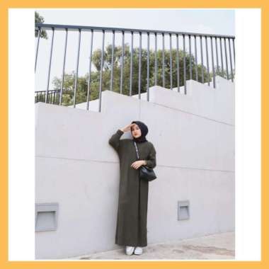 [ Dress ] Medari Long Kit / Long Dress Rajut / Fashion Muslim Wanita / Baju Rajut Long Dress / Gamis