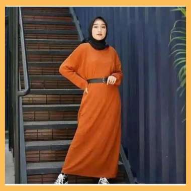 [ Dress ] Medari Long Kit / Long Dress Rajut / Fashion Muslim Wanita / Baju Rajut Long Dress / Gamis
