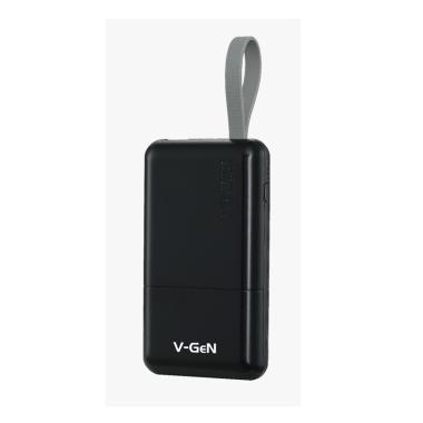 Powerbank V-GeN V10K17 10000mAh QC 3.0 Fast Charging PD Type C Input hitam