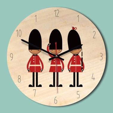 Jual Eds New Creative Watch Soldier Wooden Wall Clock Modern