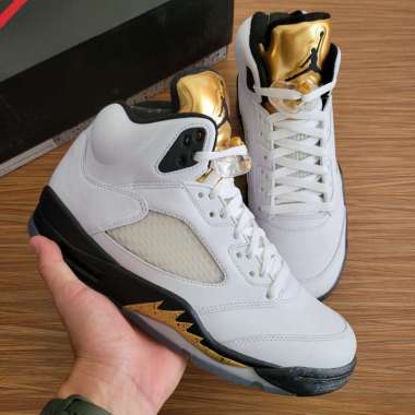 Air Jordan 5 Retro Olympic || raging bull what the fire red white unc gold