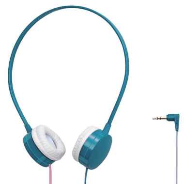 Elecom Stereo Headphone Soft Headband 1.2 Flat Cable blue