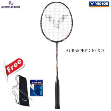 New Raket Badminton Victor AuraSpeed 100X H / Aura Speed 100 X H 4U / G5 Black