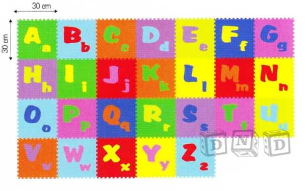Mainan Edukasi Anak Karpet Matras Puzzle Evamat Evamats Abjad ABC