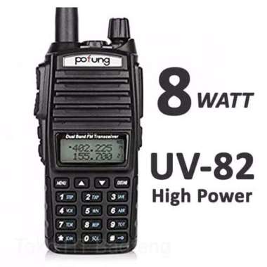Pofung UV-82 8W 5W HT Dual Band Ori Dual Band Garansi UV82 UV82HP 82HP - Pofung 5W 100 % ORIGINAL Mu