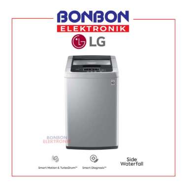 LG Mesin Cuci 1 Tabung 7.5KG T2175VSPCK Smart Inverter 7.5 KG T 2175