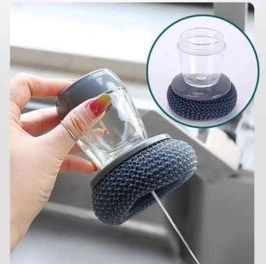 DISPENSER SABUN ALAT SIKAT CUCI PIRING KAWAT OTOMATIS