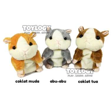 Mainan Talking Hamster - Boneka Hamster bisa bicara menirukan suara Multicolor