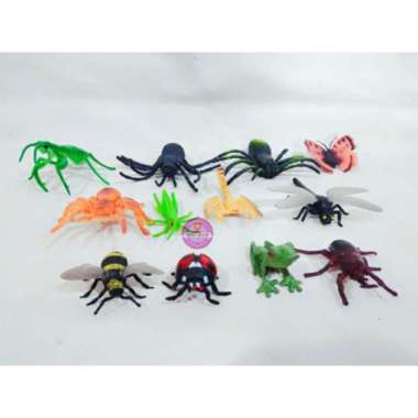 Mainan Serangga Animal Insect 1 Set mainan animal ttd 12pcs Multicolor