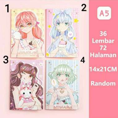 NOTEBOOK A5 BUKU TULIS ANIME JAHIT B