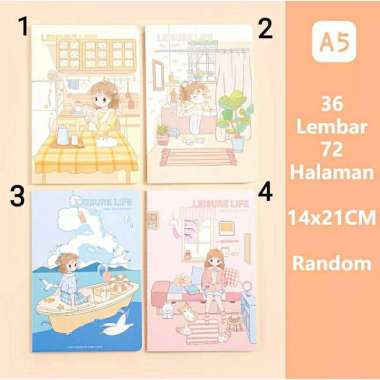 NOTEBOOK A5 BUKU TULIS ANIME JAHIT F