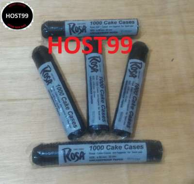 CAKE CASES CUP NASTAR GREASEPROOF PAPER ROSA 5,5 BLACK