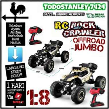 RC Rock Crawler Offroad Jumbo 1:8 Orange