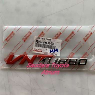 Logo emblem VNTurbo VNT turbo fortuner Multicolor