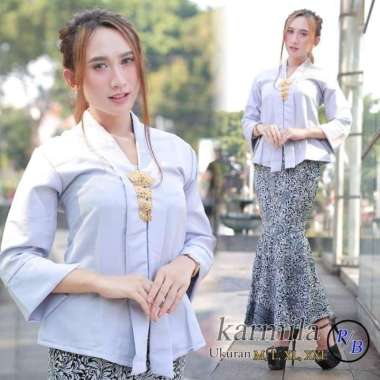 Setelan Kebaya Modern Floy Kutubaru Rok Duyung Grey Dan Lainnya