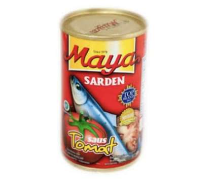 Maya Sarden Kaleng Kecil 155g/ sarden maya saus tomat