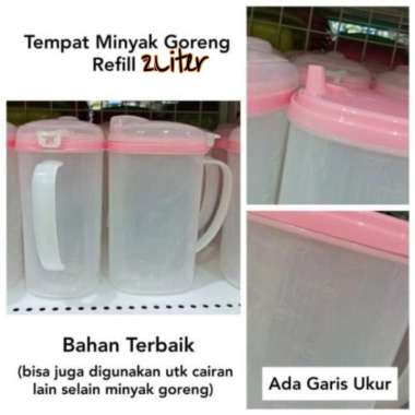 Tempat Minyak 2 Liter 2000 Ml Golden Lemon Wadah Botol Minyak