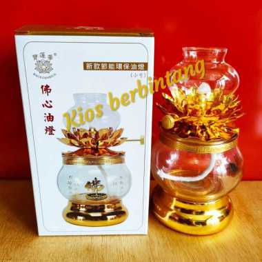 Lentera lampu sumbu minyak penerangan sembahyang lentera minyak parafin sayur tanah