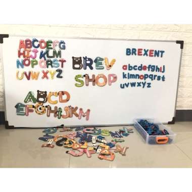 Papan tulis anak Papan tulis magnet mainan magnet alphabet magnet abc magnet Papan 60x90