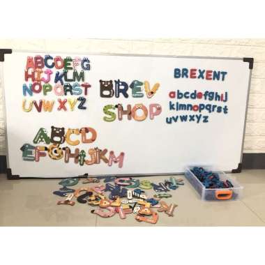 Papan tulis anak Papan tulis magnet mainan magnet alphabet magnet abc magnet Papan 90x120