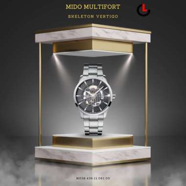 Mido M038.436.11.061.00 - Multifort Skeleton Vertigo Watch Original