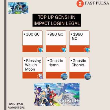 Top Up Crystal Genshin Impact Murah ID Blessing of the Welkin Moon