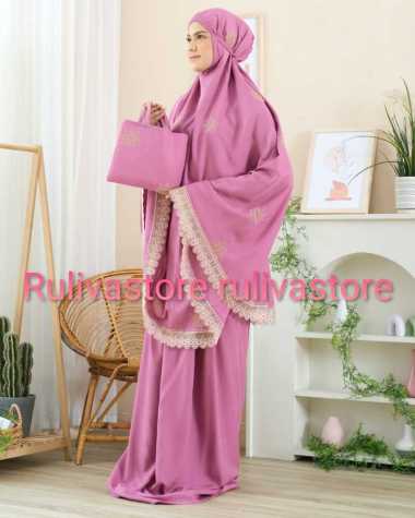MUKENA SERAMBI ACEH TERBARU MUKENA RAYON PREMIUM BORDIR FULL AMIINAH MUKENA JUMBO DEWASA MUKENA BORD
