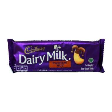 Promo Harga Cadbury Dairy Milk Cashew Nut 90 gr - Blibli