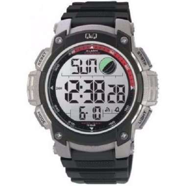 Q&Q QQ Digital Jam Tangan Pria Hitam M119J003Y Original