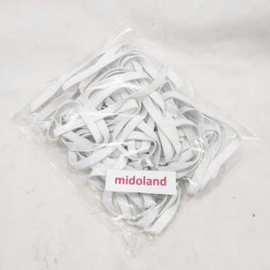 Tali karet celana kolor putih kecil 7mm 7 mm midoland