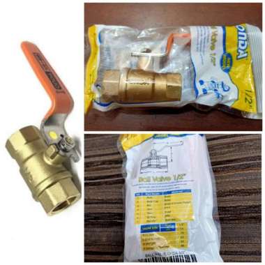 Stop Kran Kuningan Onda 1/2" Inch Ball Valve
