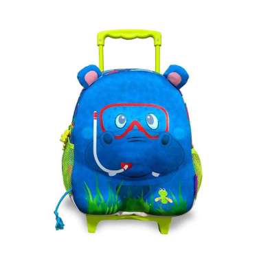 Wildpack Junior Trolley Hippo - Tas Koper Anak (muat buku ukuran A4) Blue
