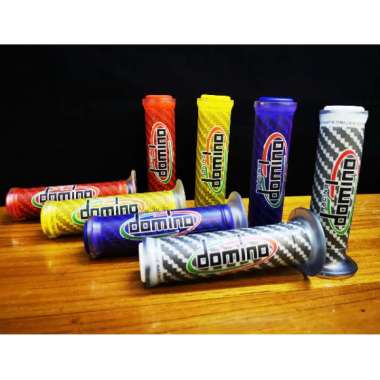 Handgrip carbon domino karet kitaco universal Merah