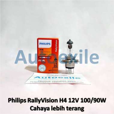 Philips Rally Vision H4 12V 100/90W 130/100W Watt Tinggi RallyVision Lampu Mobil Avanza Xenia Agya 1