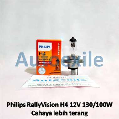 Philips Rally Vision H4 12V 100/90W 130/100W Watt Tinggi RallyVision Lampu Mobil Avanza Xenia Agya 1
