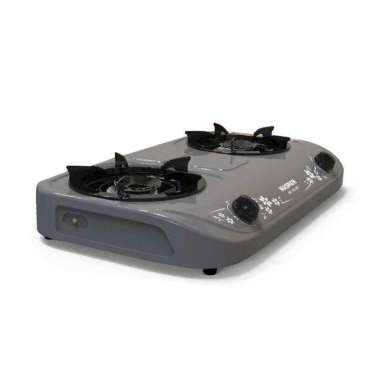 Maspion Kompor Gas 2 Tungku Grey (MKG 102GYSF) + selang