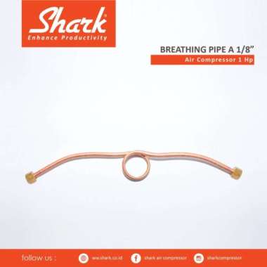Breathing pipe A Selang Pipa Kepala Kompresor Shark 1 Hp Original