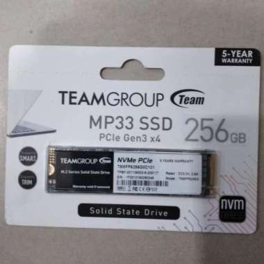SSD TEAM NVME MP33 M2 256GB / TEAM M2 SSD 2280 MP33 NVME / MEM07-TEM