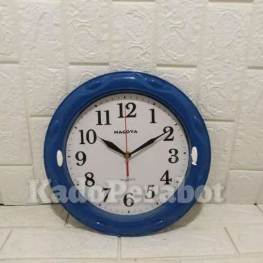 Jam dinding nagoya ogana - jam dinding rumah- jam dinding simpel polos Merah