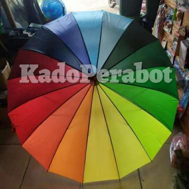 payung jumbo pelangi winpu - payung jumbo pelangi -payung cantik warna
