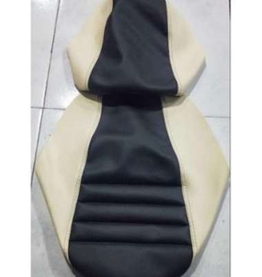 Kulit jok ninja rr old/BUNGKUS JOK MOTOR KAWASAKI NINJA RR old150 cream hitam